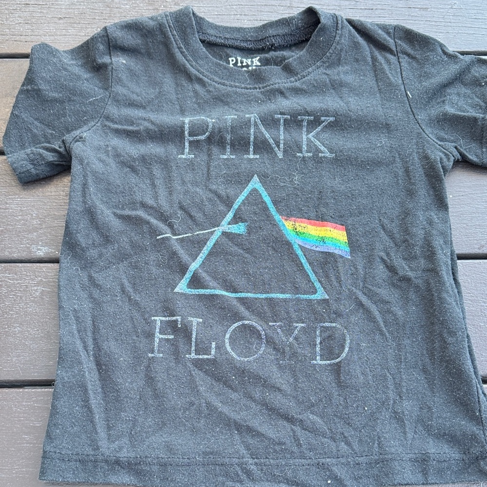 Pink Floyd Kids Tee with Rainbow Prism Design